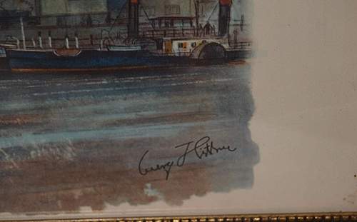 Watercolor Akvarell Photo ADOLF HITLER SIGNED Is it REAL?