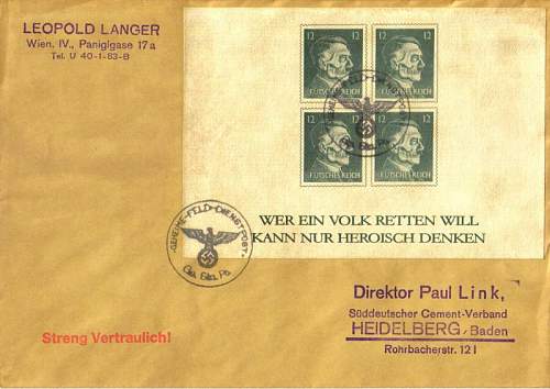 Third Reich Postal Issues
