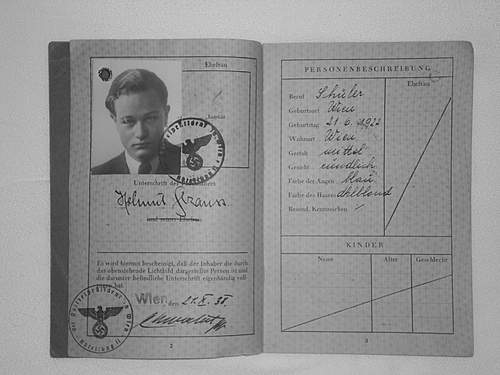 WWII German JEWISH Passport REISEPASS Red &quot;J&quot; on first page QUESIONS...