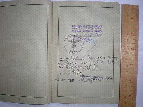 WWII German JEWISH Passport REISEPASS Red &quot;J&quot; on first page QUESIONS...