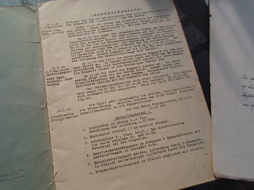 Kompanie campaign history and assorted papers 9./J.R.20 (mot )