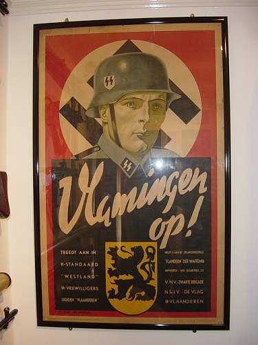 Flemings Up! Waffen SS recruiting poster