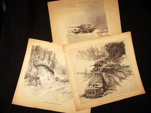 War Art Pencil Sketches.