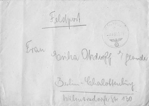 Feldpost N.º19085D date 03-04-1943