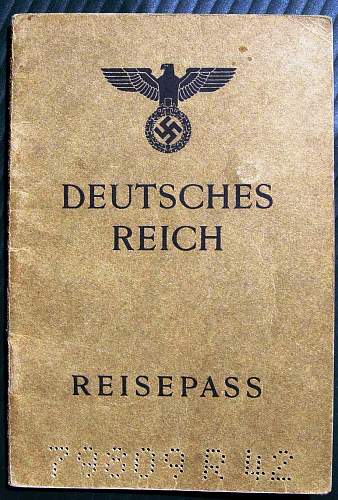 Last passport issued by the Third Reich?