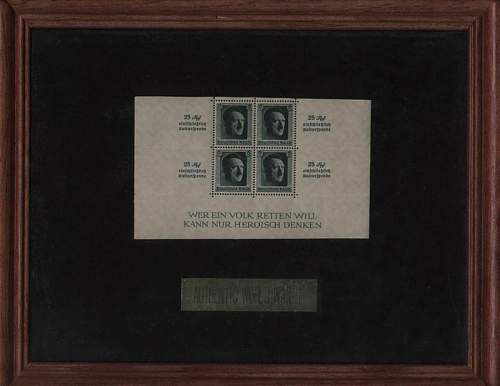 Stamps: four block of Hitler