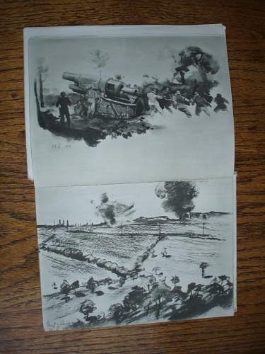 WWII German Soldier Sketch Book - 1941