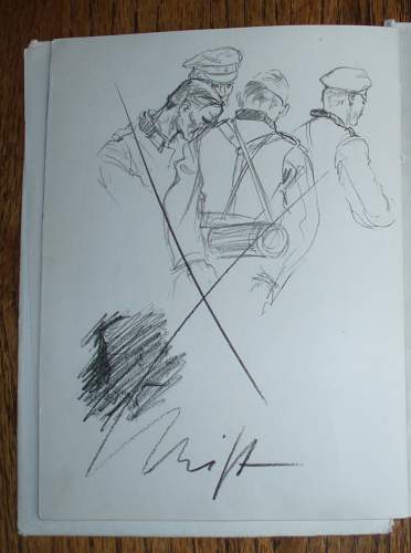 WWII German Soldier Sketch Book - 1941