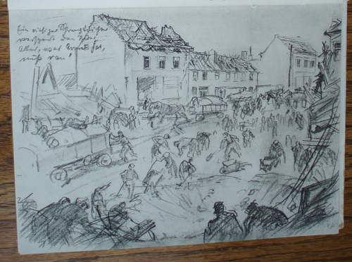 WWII German Soldier Sketch Book - 1941