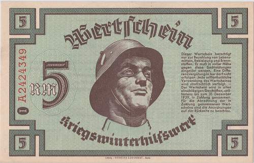 SHOW ME THE MONEY!!! Display your Third Reich related banknotes/money tokens.