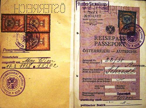 Austrian passport 1938...