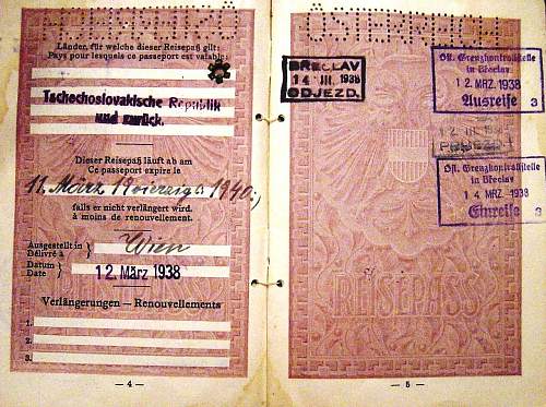 Austrian passport 1938...