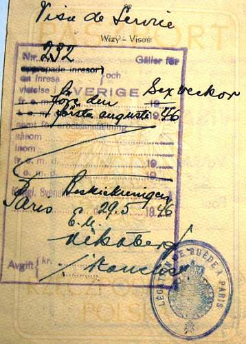 Russian &amp; Swedish in passports 1946