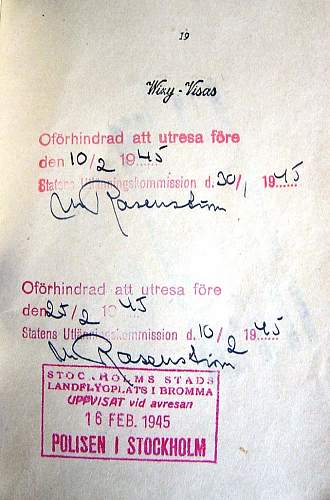 Russian &amp; Swedish in passports 1946