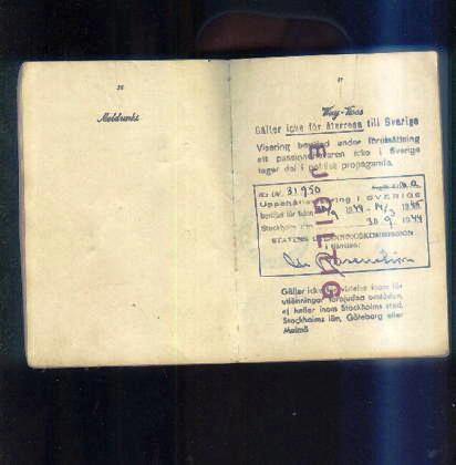 Russian &amp; Swedish in passports 1946