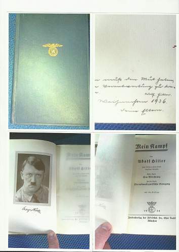 1936 Adolf Hitler Mein Kampf SIGNED ADOLF HITLER