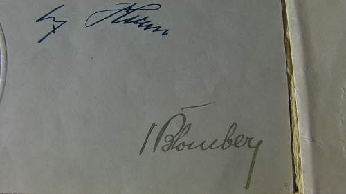 Promotion Document signed by Von Blomberg