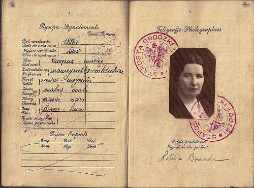 German visas - Poland 1939 &amp; 1940