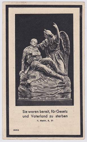 Share Your Death Card (Sterbebilder) - Religious Scene (only)