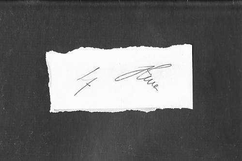 Signature of Adolf Hitler - Original or Fake?