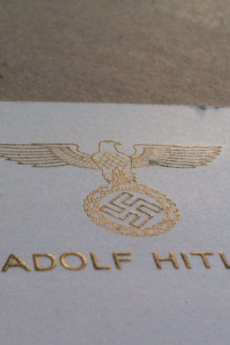 From the desk of the Führer. Stationery from the Berghof?