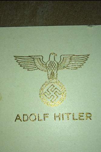 From the desk of the Führer. Stationery from the Berghof?