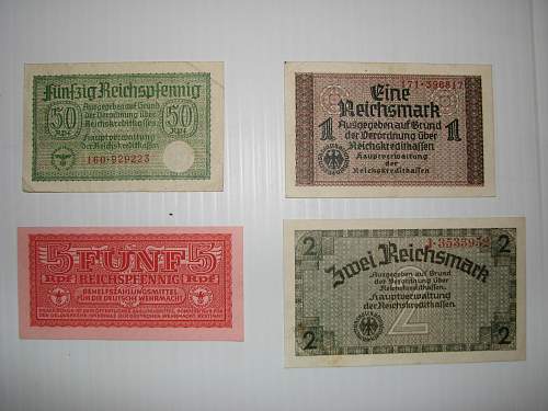 Nazi paper money