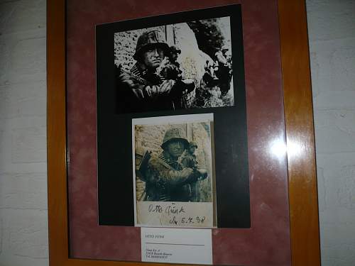 Signed photo of Otto Funk 12th ss pz div Hitlerjugend