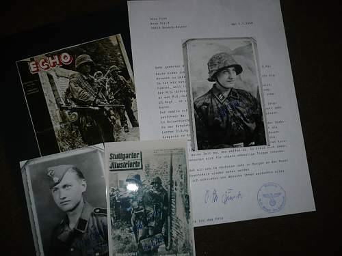 Signed photo of Otto Funk 12th ss pz div Hitlerjugend