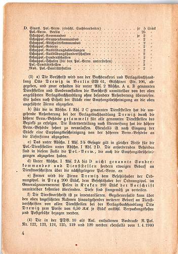 healing welfare rules for the Polizei des Reiches