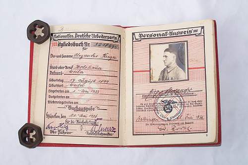 NSDAP party member book