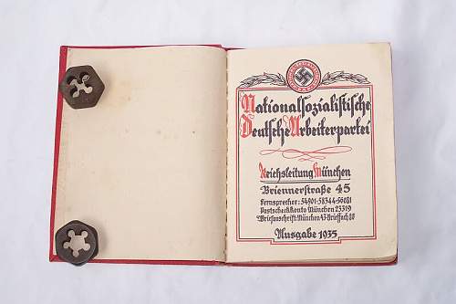 NSDAP party member book