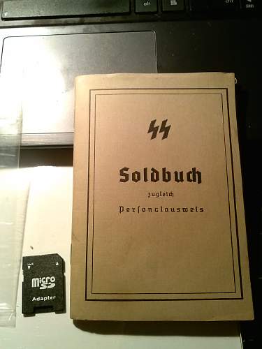 Authentic? unissued SS Soldbuch zugleich Personalausweis and SS Ausweis