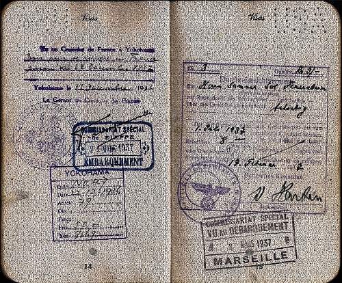 German hand writing in a passport...?