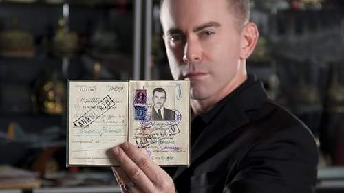 Dr.Mengele Passport found by Craig Gottlieb