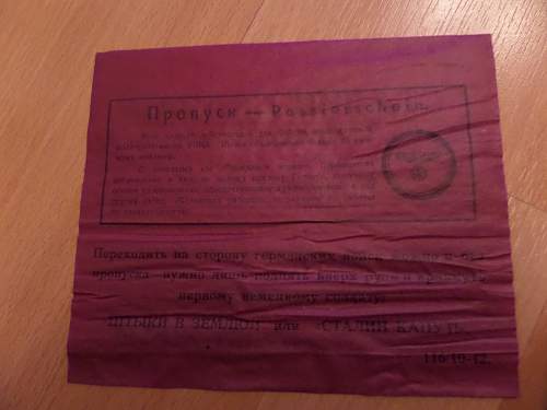 German Propaganda leaflets found inside German Propaganda Rocket