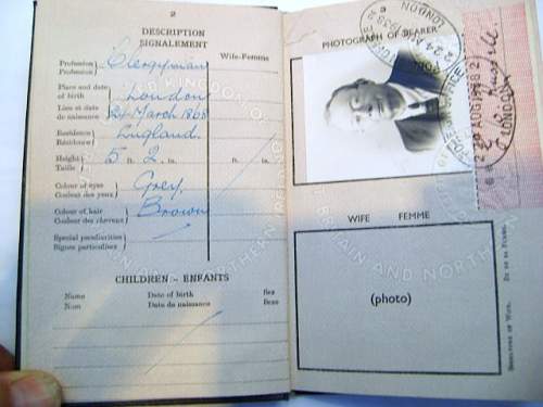 British passport with Nazi stamp