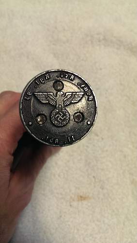 WWII German Panzer Document/Wax Stamp.