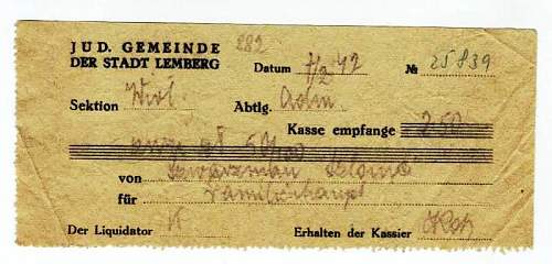 under German occupation: means of payment