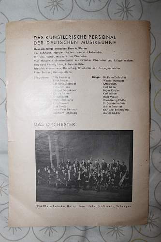 Die NS Kulturgemeinde-deutsche musik buhne programheft 1935/36