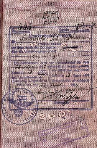 German visa 1939 &amp; 1952, same diplomat...