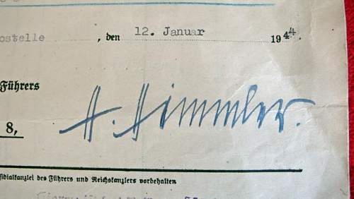 Himmler signature for review