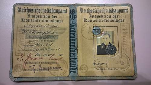 Reichssicherheitshauptamt ID document