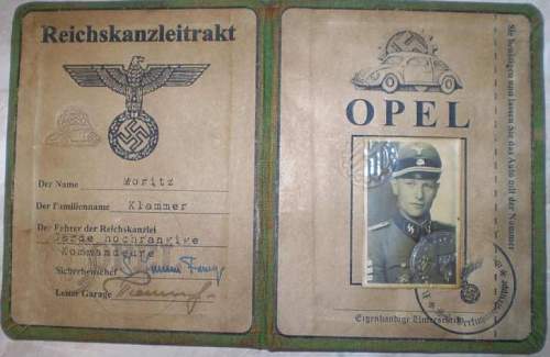 Reichssicherheitshauptamt ID document