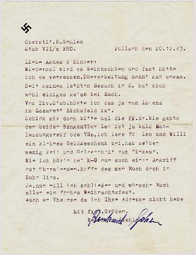 Reinhard Gehlen Letter