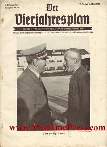 Heinrich Hoffmann, Ein Volk ehrt seinen Führer Der 20. April 1939