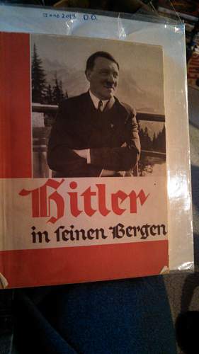 Hitler Book by Hoffman with Hitler Book Plate