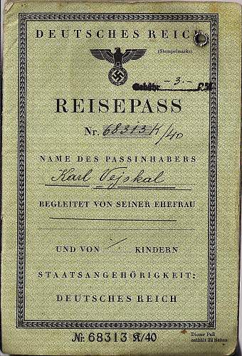 nice war-time passport