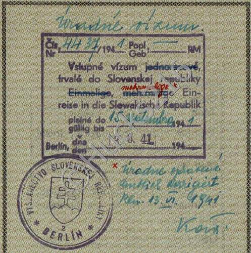 nice war-time passport
