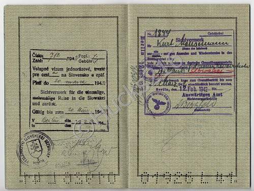 nice war-time passport
